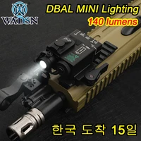 wadsn tactical airsoft dbal mini lighting 140 lumens white light strobe hunting rifle dabla2 weapon light for qd picatinny mount