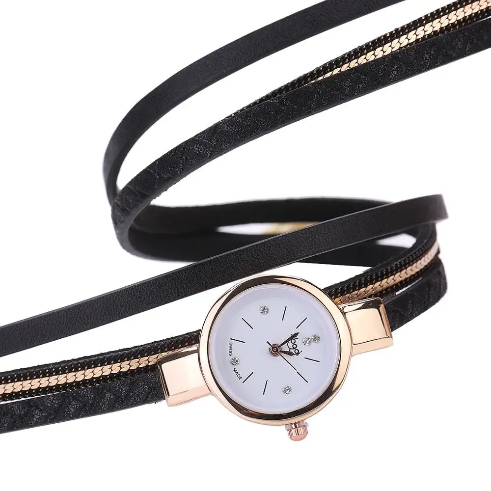 MINHIN модные женские часы повседневные наручные с кожаным браслетом для женщин