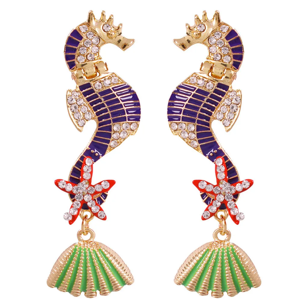 Серьги-подвески в богемном стиле женские висячие ювелирные украшения с