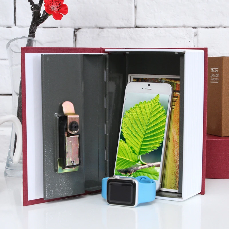2size book Safe Box Popular Secret Book Money Hidden Security Lock Cash Coin Storage Jewellery Password Locker | Безопасность и