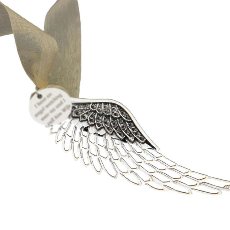 

Памятный кулон в виде крыла ангела на Рождество у меня есть ангел, который смотрит за мной, и я называю его отцом, украшение для дома и улицы