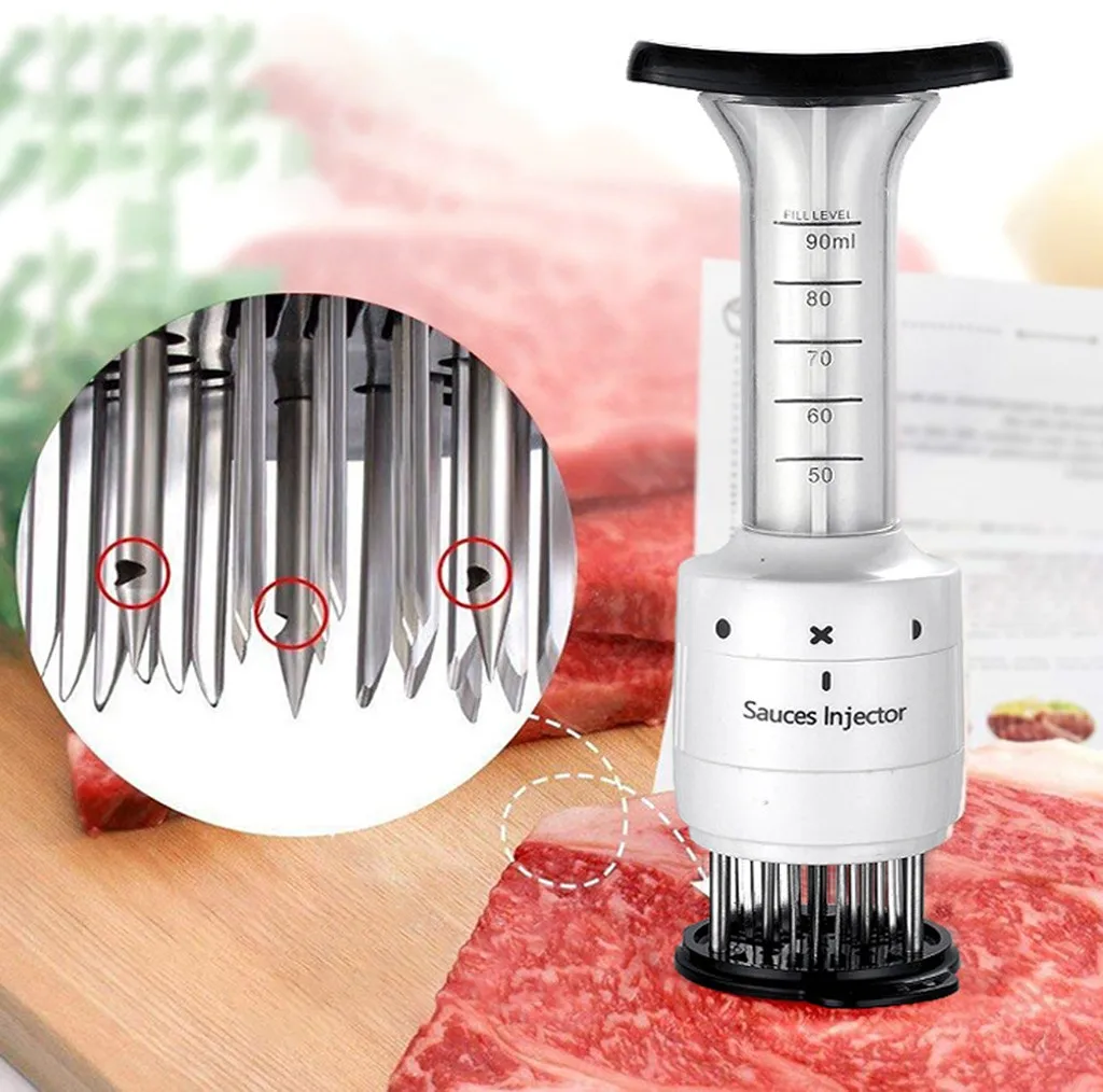 Многофункциональная игла для мяса из АБС и нержавеющей стали инжектор стейка
