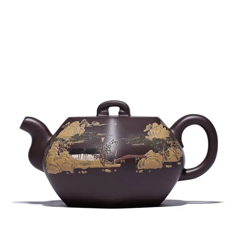 

Yixing purple clay teapot pure handmade raw material old purple clay teapot
