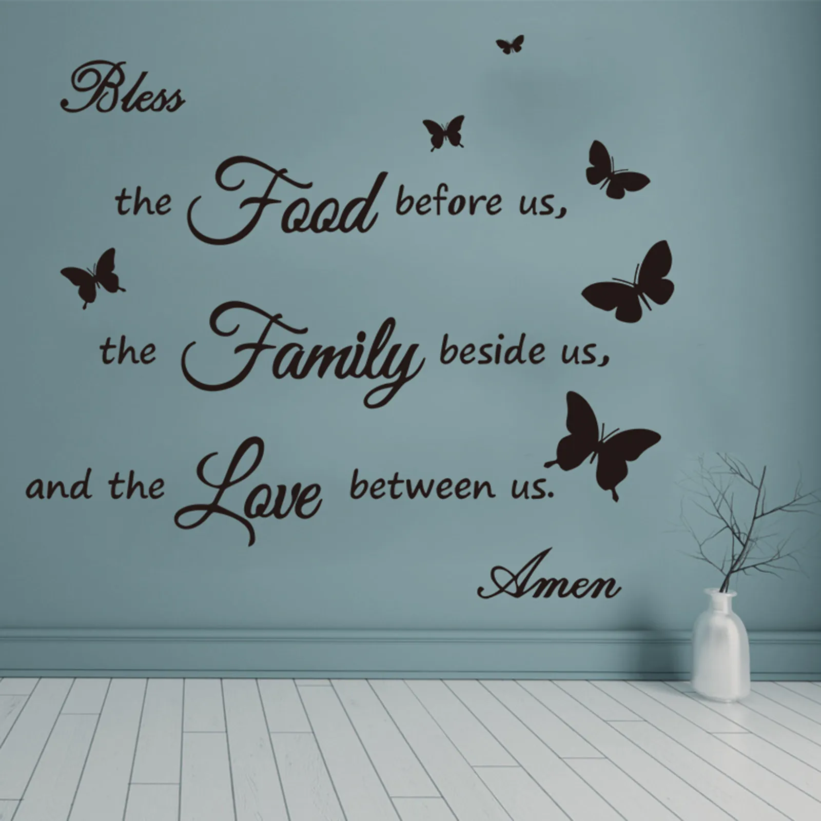 Кухня предварительно еды молитва стикер с пословицами декоротивная наклейка для