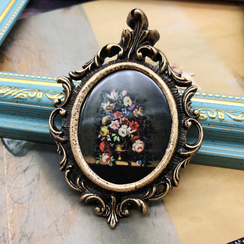 Винтажные броши в виде цветка внутри европейском и американском стиле