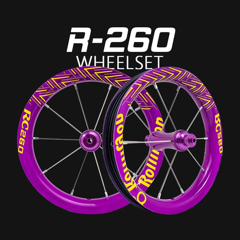 Rollingon RC260 12inches children's balance bike carbon lightweight wheel set modification accessories |