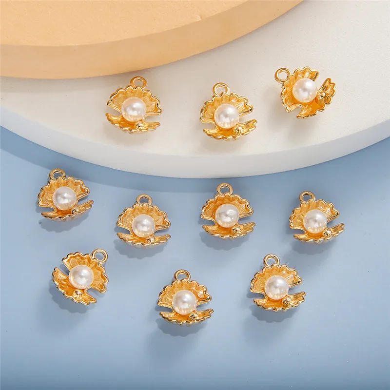 

Подвеска с жемчугом и ракушками, 10 шт./лот