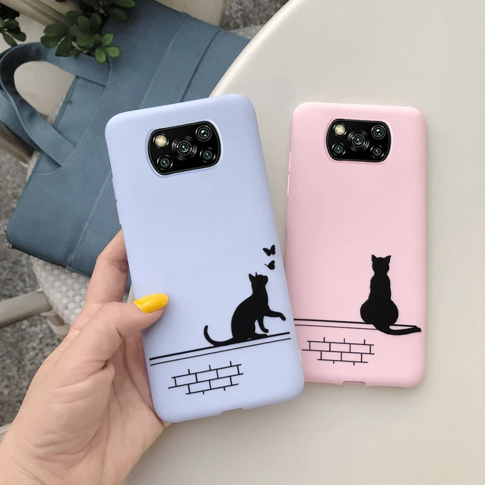 Милый мультяшный чехол Poco M3 с изображением кактуса банана для Xiaomi чехлы