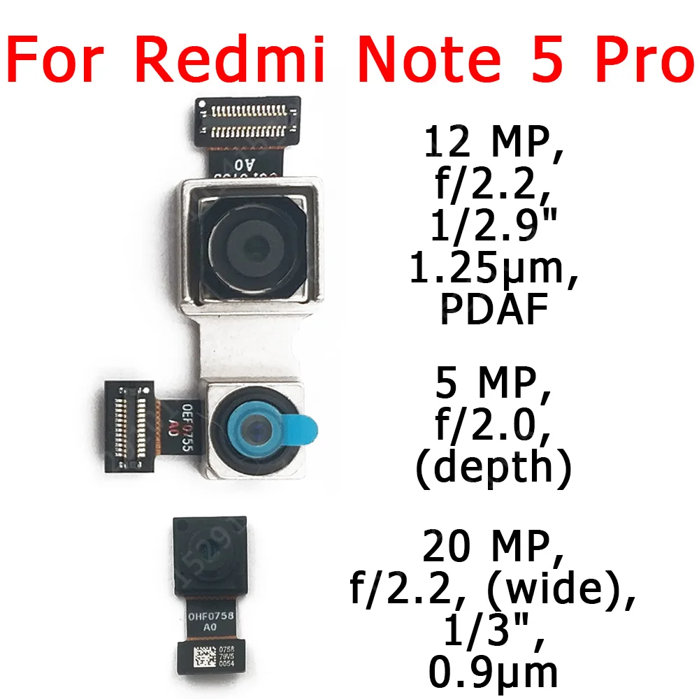 Оригинальная фронтальная задняя камера для Xiaomi Redmi Note 5 Pro модуль основной