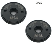 2 pcs flange nuts locking nuts quick release clamping plate chunk 230mm black flex 115 230 for m14 angle grinder accessories