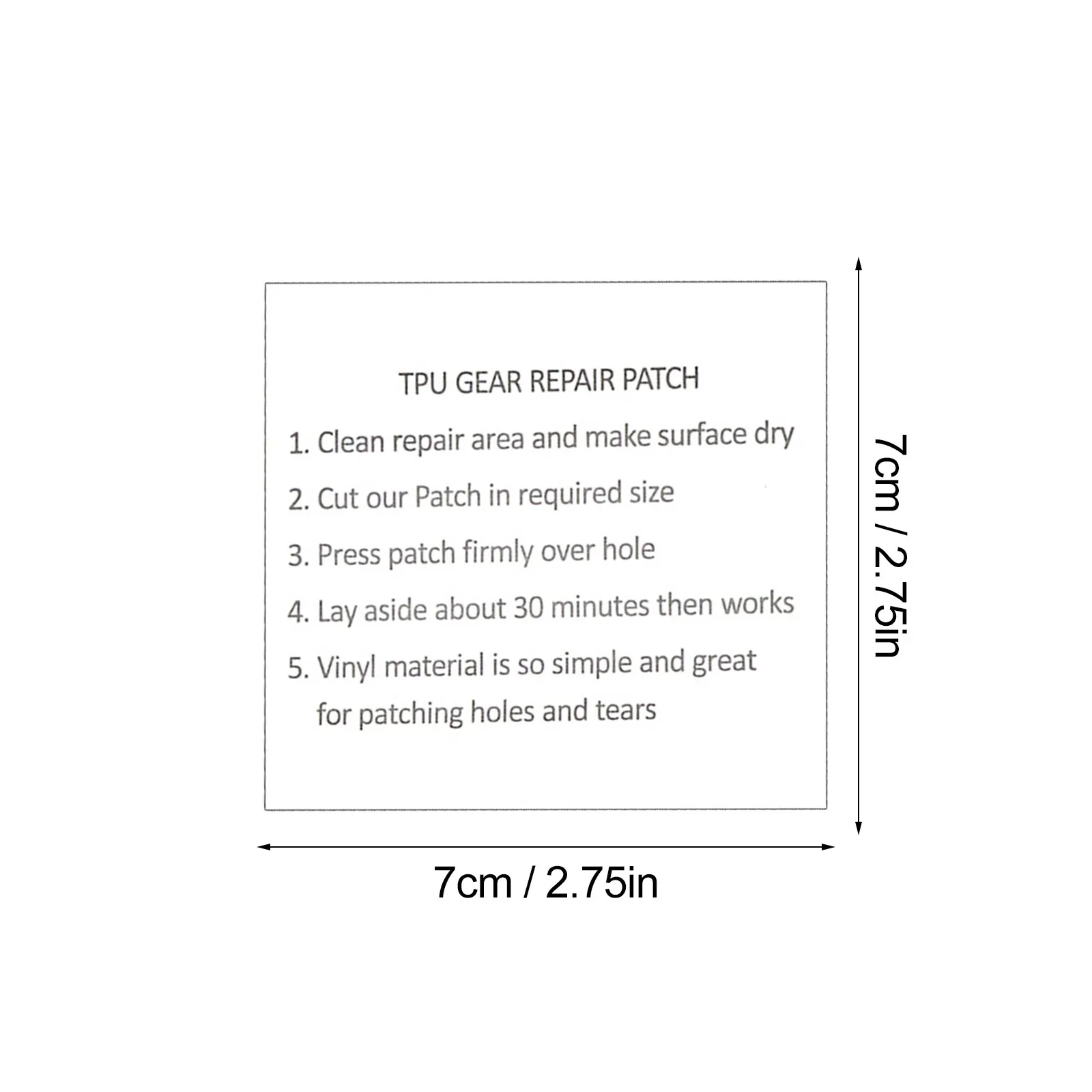 Набор для ремонта накладок бассейна из ТПУ ремонт на подкладку надувных