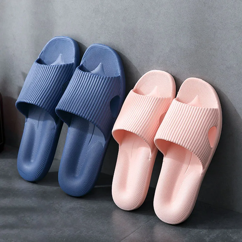 

EVA Massage Slippers Unisex Soft Bottom Indoor Non-slip Couple Home Sandals Plastic Household Summer Bathroom Slippers Women