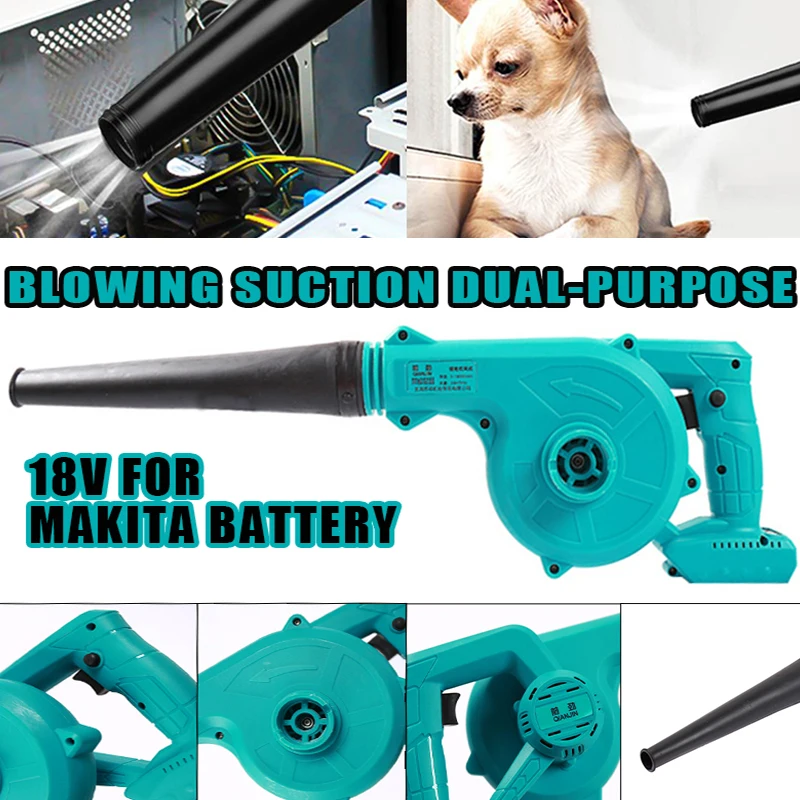 

Portable Cordless Electric Air Blower Vacuum Cleannig Blower Leaf Computer Dust Collector Power Tool For Makita 18V Battery