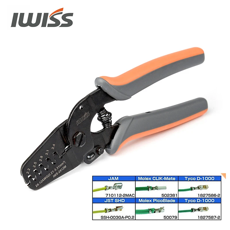 Инструмент для обжима корпуса IWISS Φ Molex Tyco JST терминалы и разъемы|Плоскогубцы| |