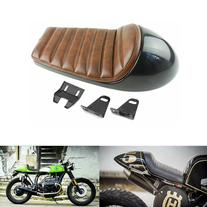Мотоциклетное сиденье из искусственной кожи винтажное седло для скутера