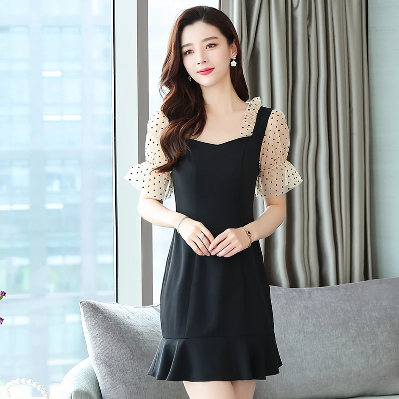 Женское облегающее платье повседневное винтажное мини в Корейском стиле|Женские