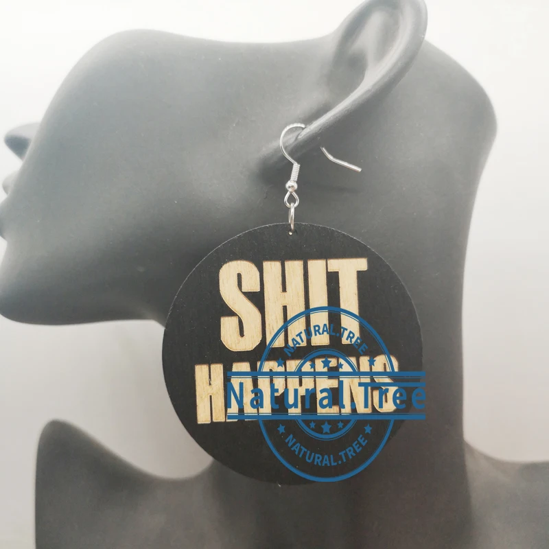 Бесплатная доставка! Деревянные серьги скульптуры|Серьги-кольца| |