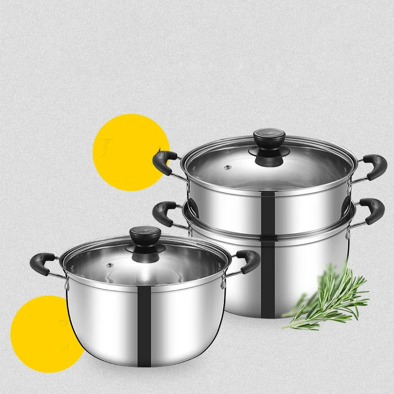

Stainless Steel Thickened Soup Pot Non-stick Pot Small Stew Pot Soup Pot Household Porridge Practical Hot Pot Gas Induction