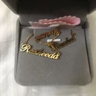 Имя арабское ожерелье 2019 персонализированное 3 арабское имя ожерелье дружеские ожерелья из нержавеющей стали золото и серебро ювелирные изделия