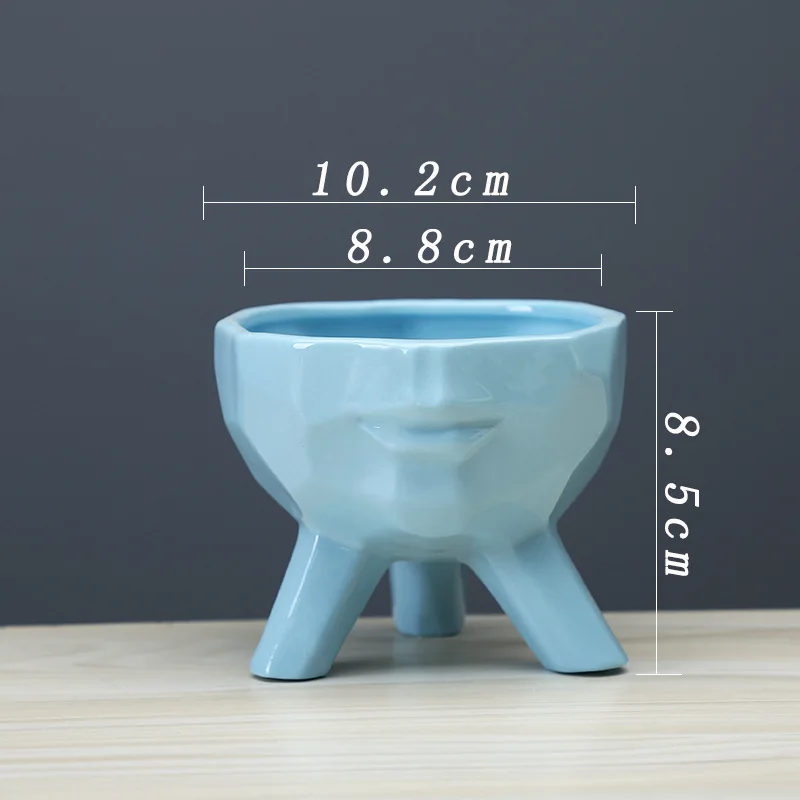 Креативный дизайн плантатор искусство люди лицо ваза нордическая Керамическая