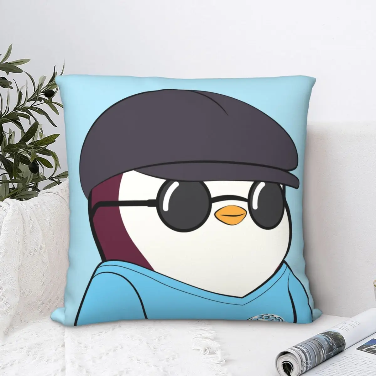 

Береты Подушка Чехол Pudgy Пингвины искусство рюкзак подушка для дома DIY печать стул Декоративная Подушка Чехол