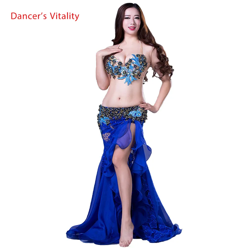 Dancer Vitality Женщины Элегантные Костюмы для Танца Живота Девушки 2шт Бюстгальтер +