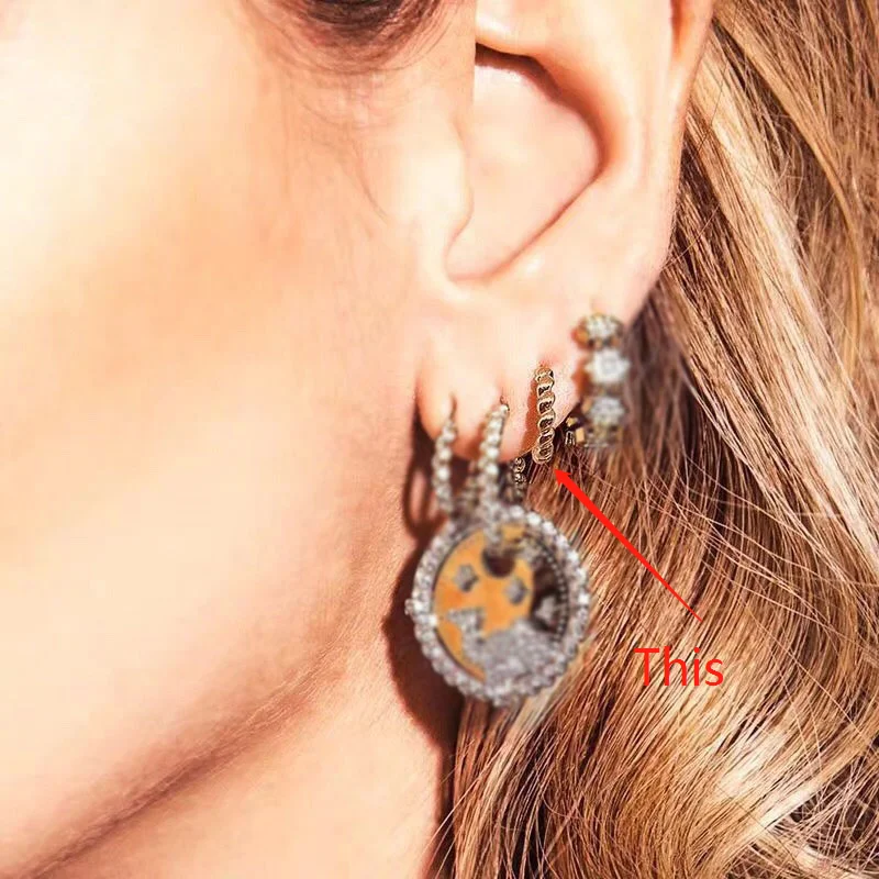 

Trendy S925 Sterling Silver Yellow Gold Color Soleil Classic Hoop Earrings Without Zirconia Fine Baroque Jewelry For Women