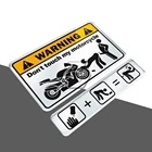 Наклейка с 3d-надписью Don't Touch My Motorcycle Tank, наклейка для универсального мотоцикла, Kawasaki, Yamaha, Honda, Suzuki, Ducati, BMW