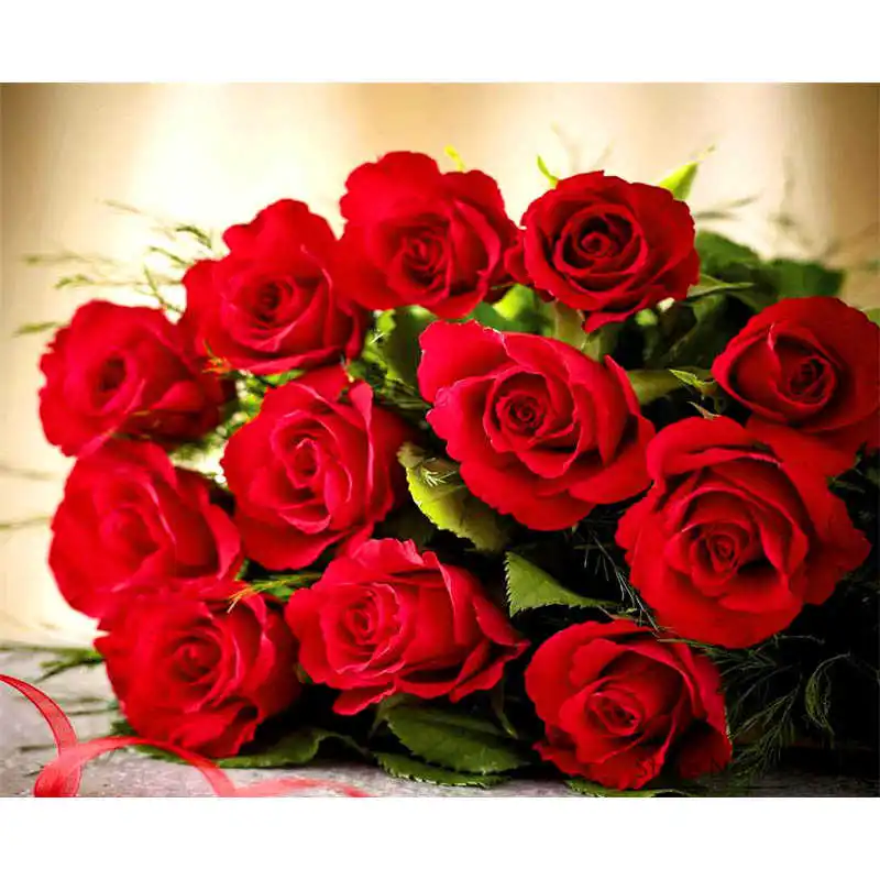 Картина по номерам рамки Раскраска домашний декор картины цветы ваза украшения