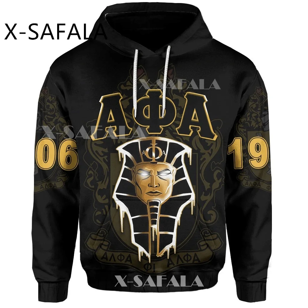 

AΦA 1906 Sphinx 3D All Over Printed African Zone Hoodie Sportswear Outwear Men Women Sweatshirt Harajuku Zippe Pullover Casual-1