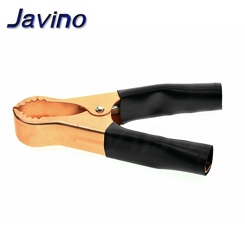 Alligator Clips Hot Car Battery Clamps Crocodile Clip 100A/50A Red Black Electrical connection battery terminals power test - Цвет: Black 50A
