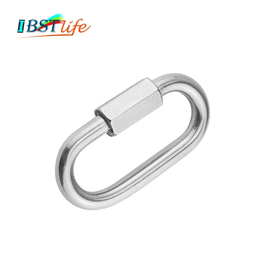 Карабин из нержавеющей стали 304 Овальный винтовой замок быстросъемный кольцо