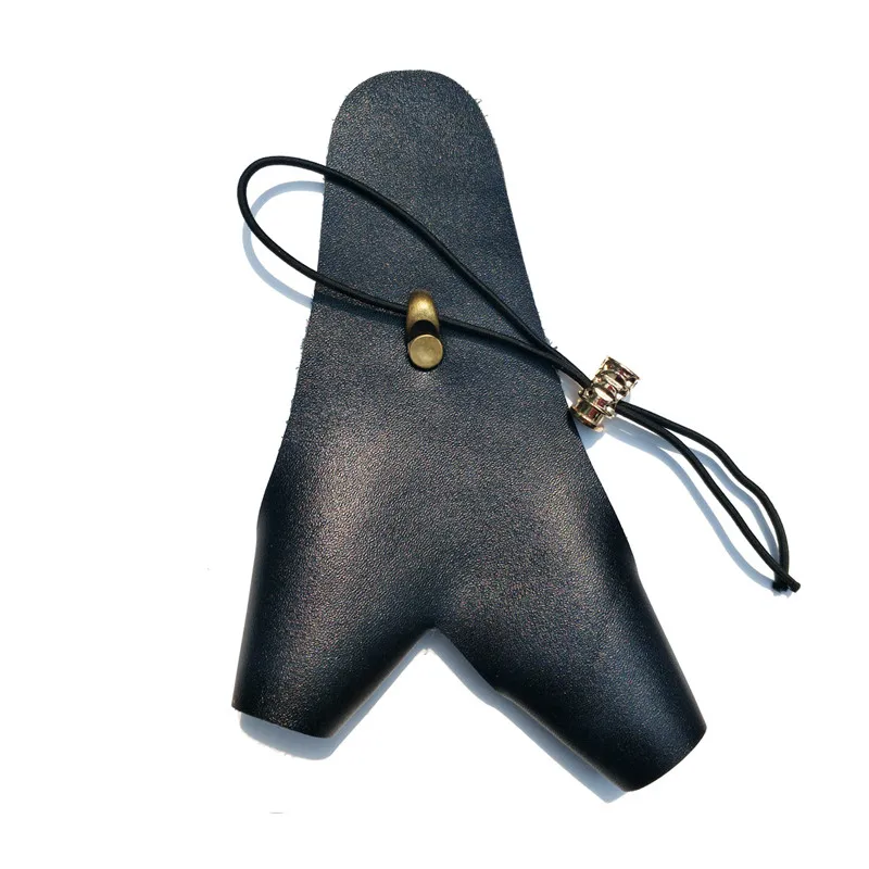 Кожаная перчатка для стрельбы из лука с левым пальцем Защитная охоты