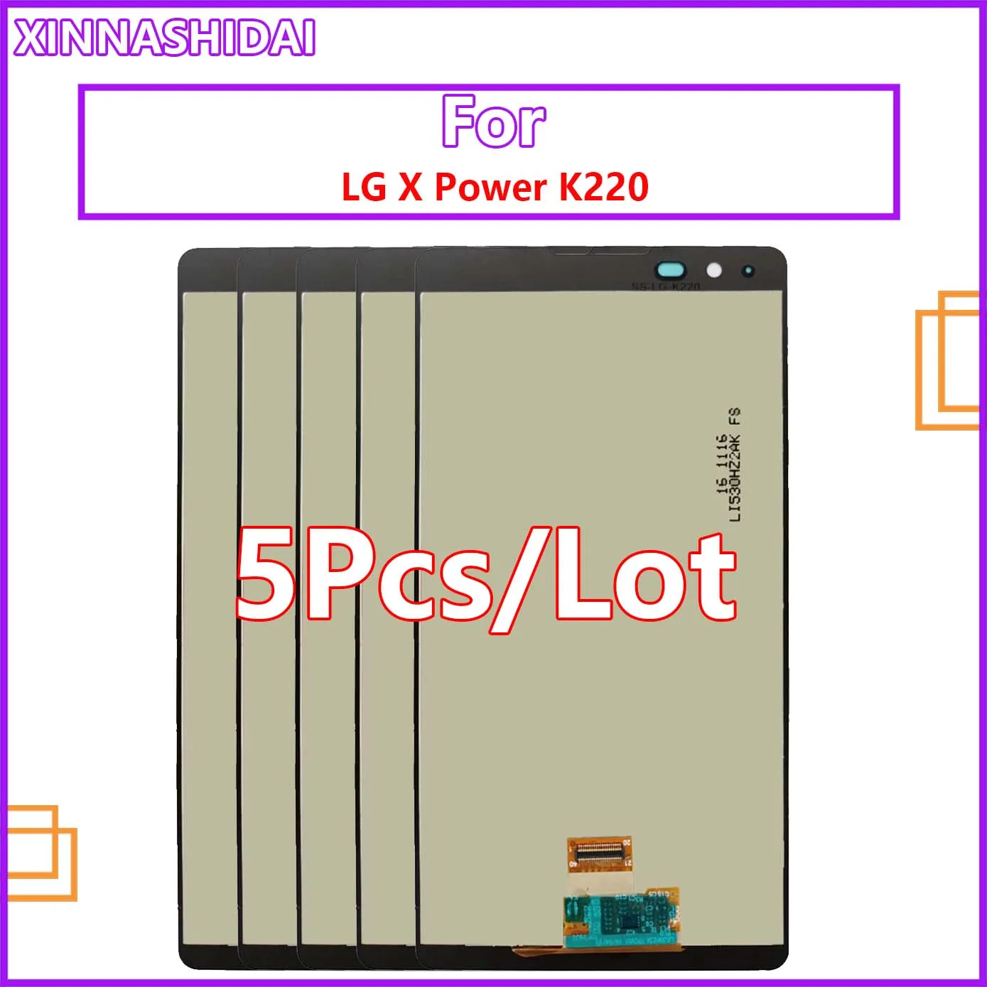 

5pcs/lot LCD Display For LG X Power K220 K220DS F750K LS755 X3 K210 US610 K450 LCD Display Touch Screen Digitizer Assembly