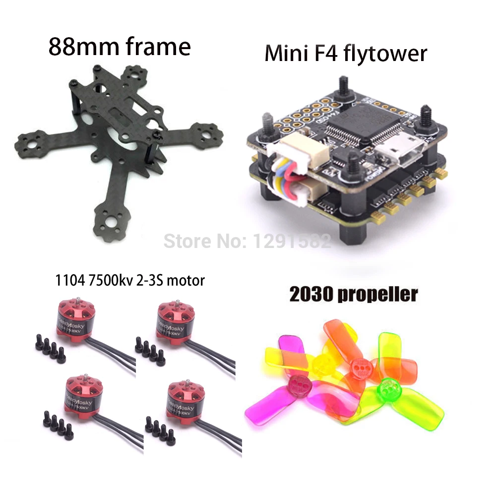 Micro ELF 88 мм рамка Quad / Mini F3 F4 Flytower Контроллер полета интегрированный OSD 4 в 1 ESC