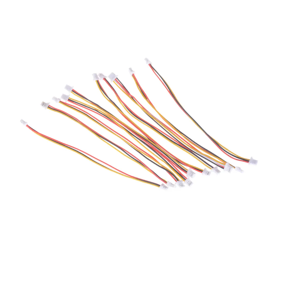High Quality 10X Mini Micro SH 1.0mm 3-Pin JST Double Connector Plug Wires Cables 100MM | Обустройство дома