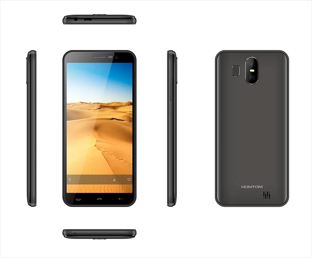 Смартфон HOMTOM S17 Android 8 1 четырехъядерный экран 5 дюйма 18:9 без рамок сканер