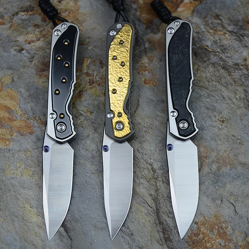 Складные ножи Kevin John mini 21 Sebenza лезвие M390 титановая ручка карманные для выживания