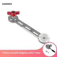 camvate 2 pieces m6 %c3%9718 thumbscrew assembly knob red for 15mm rod clamp rosette mount rod clamp with 14 mount dslr handle