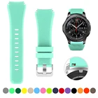 Ремешок силиконовый для Samsung Galaxy Watch 3 46 мм Gear S3 Active 2 amazfit bip, спортивный браслет для Huawei Watch GT GT2, 2022 мм