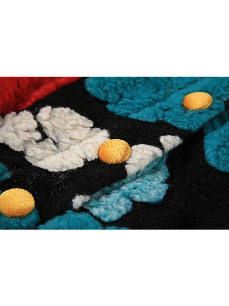 Женская винтажная куртка с цветочным принтом утепленная модная повседневная