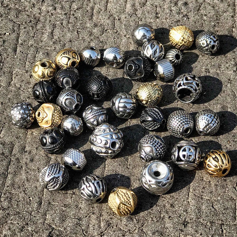 5 шт. винтажные металлические бусины разделители из нержавеющей стали 10