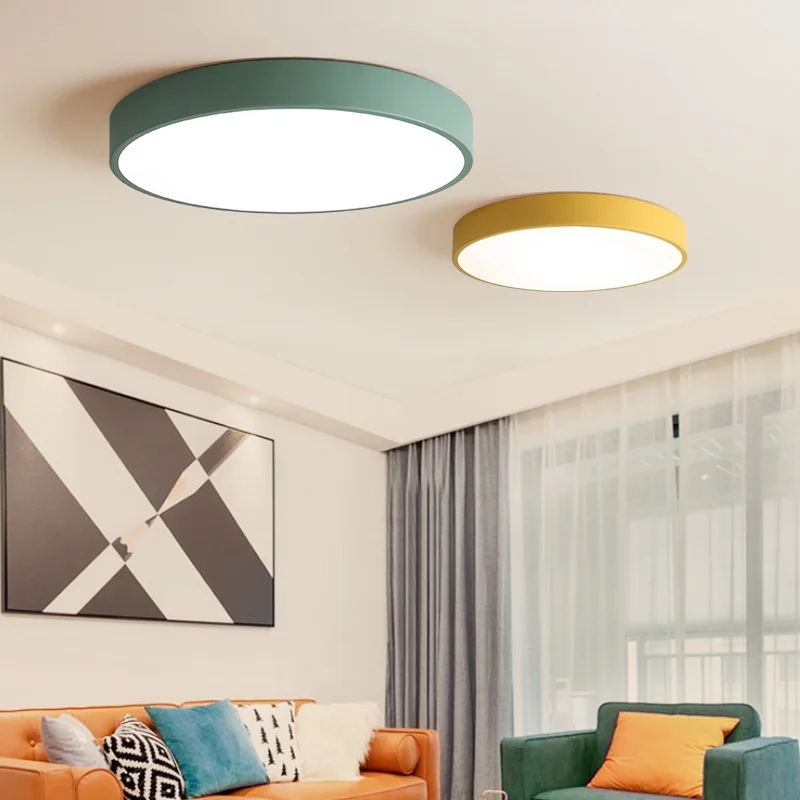Modern LED ceiling lamp with remote control Indoor lighting Acrylic lights for living room loft 220V bedroom Dome | Лампы и освещение