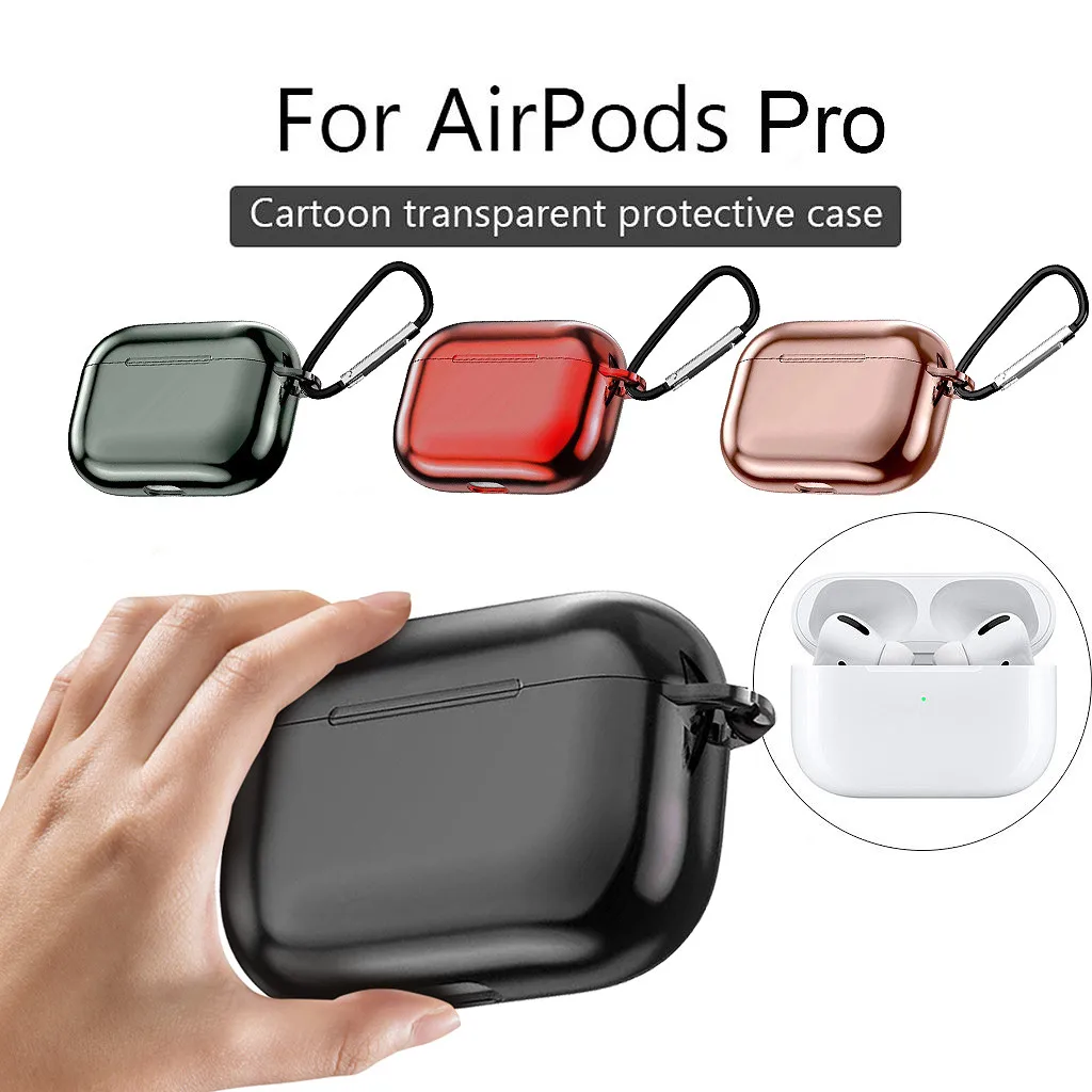 Чехол с электропластиной для Airpods Pro Wireless TWS Bluetooth наушники защитный чехол Apple Air Pods