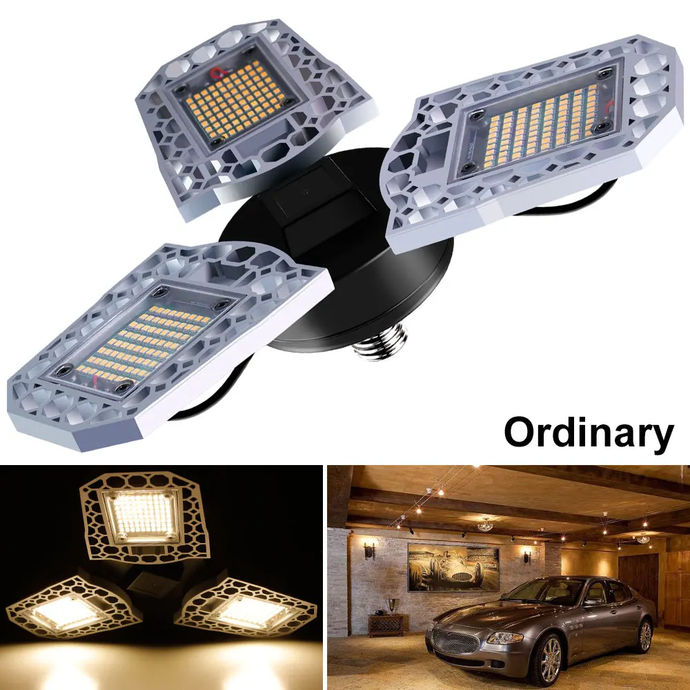 Ordinary-Warm E27 Светодиодный светильник 60 Вт 80 Вт 100 Вт светодиодный+ светильник ing высокой интенсивности деформируемая лампа водонепроницаемый Mi светодиодный умный светильник Промышленный светодиодный светильник для гаража - Испускаемый цвет: Ordinary-Warm