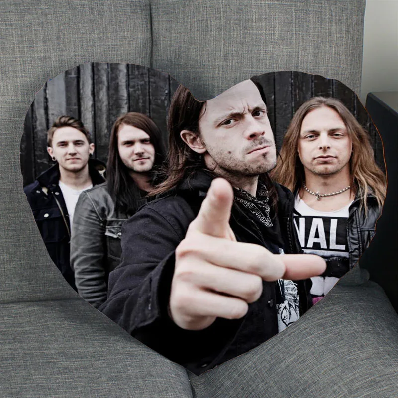 

Bullet For My Valentine Band Pillow Slips Heart Shape Pillow Covers Bedding Comfortable Cushion/Sofa/Home/Car Pillow Cases