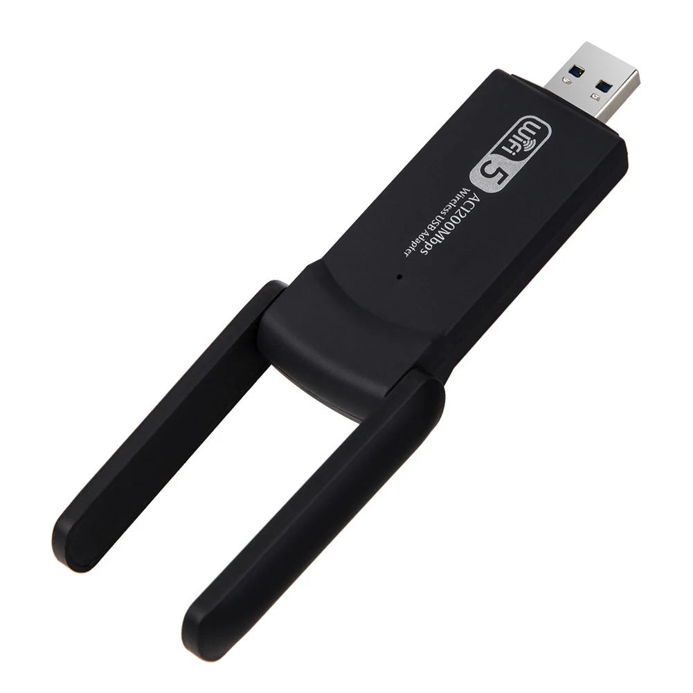 

1200M For PC Desktop Wifi Adapter Wlan Receiver Dongle Stable Signal Laptop Network Card Mini USB 3.0 Dual Band With Antenna