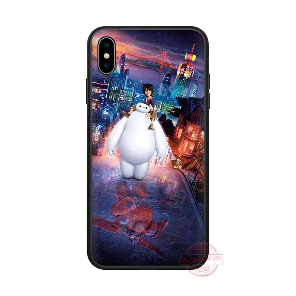 WEBBEDEPP Baymax i love you soft silicone phone case for iPhone 5 6 7 8 Plus X XS XR Max.11 11peo 11proMax |