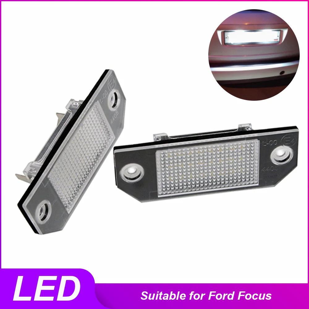 

Canbus Car LED License Number Plate Lamp Lights 2PCS1 Pair 12V White For Ford Focus MK2 2003 2004 2005 2006 2007 2008 Car Lights