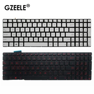 Раскладка GZEELE для Asus G551, G551J, G551JK, G551JM, G551JW, G551JX, G551VW, N551, N551J, N551JB, N551JK с подсветкой, клавиатура для ноутбука